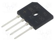 Bridge rectifier: single-phase; Urmax: 200V; If: 10A; Ifsm: 220A DC COMPONENTS