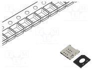 Connector: for cards; Nano SIM; push-push; SMT; PIN: 6 ATTEND