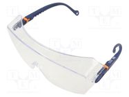 Safety spectacles; Lens: transparent; Classes: 1 3M