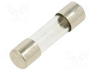 Fuse: fuse; quick blow; 800mA; 220VAC; cylindrical,glass; 5x20mm SCHURTER
