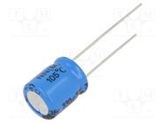 Capacitor: electrolytic; THT; 330uF; 35VDC; Pitch: 5mm; ±20%; 2000h VISHAY