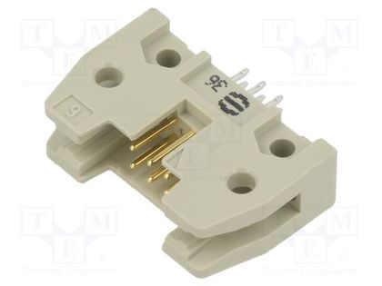 Socket; IDC; male; PIN: 6; straight; THT; 2.54mm; Layout: 2x3; SEK HARTING 09185066024