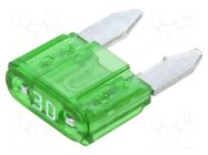 Fuse: fuse; 30A; 32VDC; automotive; 11mm; Mini; MINI OPTIFUSE