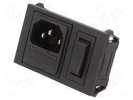 Connector: AC supply; socket; male; 10A; 250VAC; C14 (E); IEC 60320 BULGIN