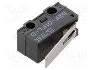 Microswitch SNAP ACTION; 1A/125VAC; 0.1A/30VDC; with lever; SPDT OMRON Electronic Components