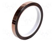 Tape: high temperature resistant; Thk: 0.07mm; amber; W: 12mm JBC TOOLS