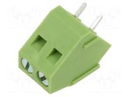 Connector: PCB terminal block; terminal; 10A; 300V; angled 45° XINYA