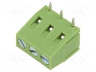 Connector: PCB terminal block; terminal; 15A; 300V; straight; 1x3 XINYA