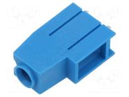 PCB terminal block; angled 90°; 10.16mm; ways: 1; on PCBs; blue XINYA