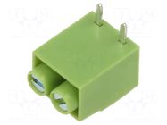 Connector: PCB terminal block; terminal; straight; on PCBs; green XINYA
