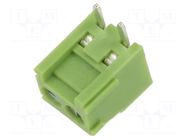 Connector: PCB terminal block; terminal; straight; on PCBs; green XINYA