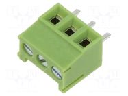 Connector: PCB terminal block; terminal; angled 90°; on PCBs XINYA