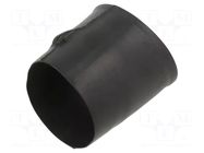 Heat shrink boot; glueless,angular; 14mm; black; polyolefine TE Connectivity
