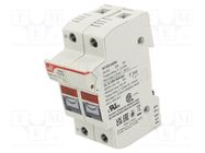 Fuse holder; 10x38mm; 32A; Poles: 2; 24VDC DF ELECTRIC
