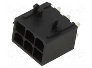 Connector: wire-board; socket; male; PIN: 6; Mini-Fit Jr; straight MOLEX