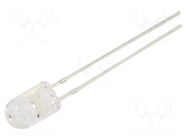 LED; red; 5mm; 2180÷3000mcd; 30°; Front: convex; 5÷7.5VDC; -30÷85°C OPTOSUPPLY