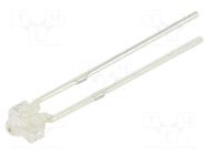 LED; red; 1.8mm; 1500÷2000mcd; 15°; Front: convex; Pitch: 2.54mm; THT OPTOSUPPLY