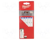 Hacksaw blade-set; wood with nails,plastic,universal; 105mm Milwaukee