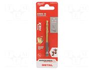 Drill bit; for metal,impact; Ø: 5mm; Kind of holder: E6,3mm; 1/4" Milwaukee