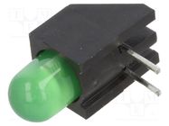 LED; in housing; 5mm; No.of diodes: 1; green; 20mA; Lens: diffused BIVAR