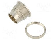 Connector: M16; socket; male; PIN: 5; 6A; 150V; soldering; straight BINDER