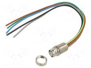 PIN: 5; female; for panel mounting,front side nut; socket HARTING