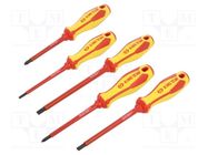 Kit: screwdrivers; insulated; Phillips,slot; 5pcs. KING TONY