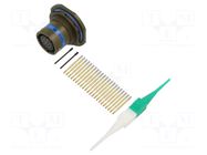 Connector: military; socket; female; PIN: 22; straight; crimped AMPHENOL