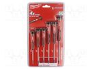 Kit: screwdrivers; precision; Torx®; 6pcs. Milwaukee