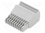 Pluggable terminal block; 3.5mm; ways: 10; straight; plug; female WAGO