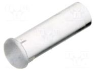 Fiber for LED; Ø3mm; L: 8.9mm; round; Front: convex; straight; PLP2 BIVAR