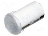 Fiber for LED; Ø3mm; L: 4.8mm; round; Front: convex; straight; PLP2 BIVAR