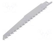 Hacksaw blade-set; wood,plastic; 150mm; 6teeth/inch; 3pcs. Milwaukee