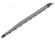 Hacksaw blade; wood,reciprocating saw; 240mm; 4teeth/inch; 3pcs. Milwaukee