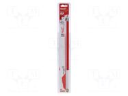 Hacksaw blade-set; wood,wood with nails; 300mm; 5teeth/inch Milwaukee