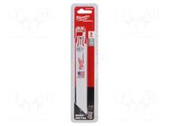 Hacksaw blade-set; metal; 150mm; 18teeth/inch; 5pcs. Milwaukee