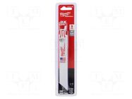 Hacksaw blade-set; metal; 150mm; 24teeth/inch; 5pcs. Milwaukee