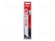 Hacksaw blade-set; metal; 150mm; 24teeth/inch; 5pcs. Milwaukee