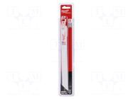 Hacksaw blade-set; metal; 230mm; 14teeth/inch; 5pcs. Milwaukee