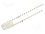 LED; 3mm; yellow; 220÷300mcd; 100°; Front: flat; 1.9÷2.4V; -30÷85°C OPTOSUPPLY