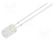 LED; 5mm; yellow; 500÷750mcd; 100°; Front: flat; No.of term: 2; 5VDC OPTOSUPPLY