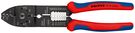 KNIPEX 97 21 215 B Crimping Pliers with multi-component grips black lacquered 230 mm