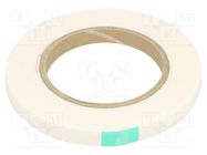 Tape: fixing; W: 12mm; L: 5.5m; Thk: 1mm; two-sided adhesive; white 