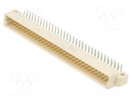 Connector: DIN 41612; socket; male; PIN: 64; angled 90°; THT; 2.54mm TE Connectivity