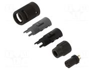 Connector: circular; 710; 125V; 4A; PIN: 3; plug; female; soldering BINDER