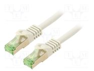 Patch cord; S/FTP; Cat 8.1; stranded; Cu; LSZH; grey; 7.5m; 26AWG Goobay