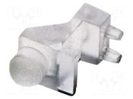 Fiber for LED; Ø3mm; Front: convex; angular,with PCB mounting BIVAR