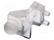Fiber for LED; Ø3mm; Front: convex; angular,with PCB mounting BIVAR