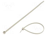 Cable tie; L: 210mm; W: 4.7mm; grey; polyamide; 355N; Ømax: 55mm; T80R HELLERMANNTYTON