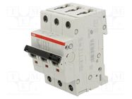 Circuit breaker; 230/400VAC; Inom: 4A; Poles: 3; Charact: C; 6kA ABB